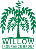 Logo of Willow Insurance Group featuring a green willow tree.