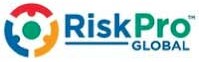 Logo for RiskPro Global, featuring colorful circular design and text.