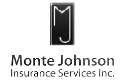 Logo for Monte Johnson Insurance Services Inc. featuring the initials "MJ."