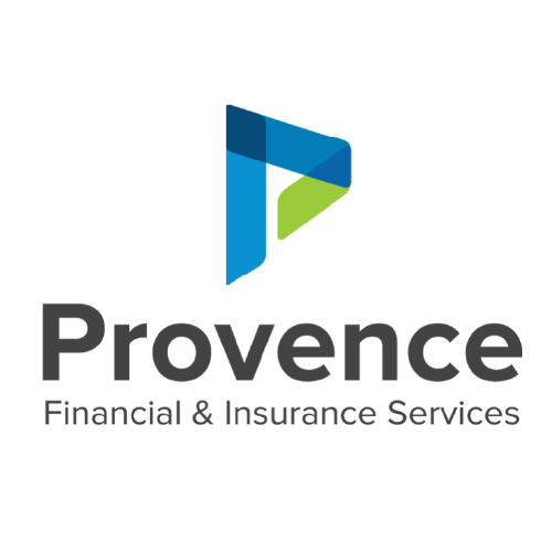 Logo of Provence Financial & Insurance Services featuring a stylized blue and green design.